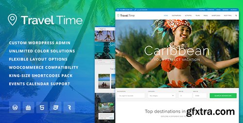ThemeForest - Travel Time v1.1.3 - Tour, Hotel and Vacation Travel WordPress Theme - 16896149