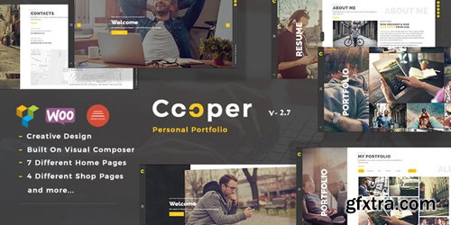 ThemeForest - Cooper v3.4 - Creative Responsive Personal Portfolio WordPress Theme - 19301592