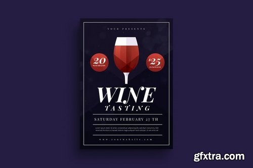 GraphicRiver - Wine Tasting Flyer 21116237