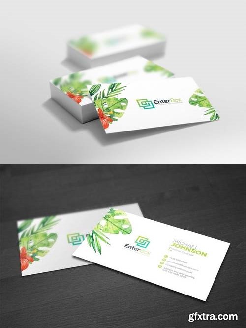 Watercolour Creative Clean Business Card