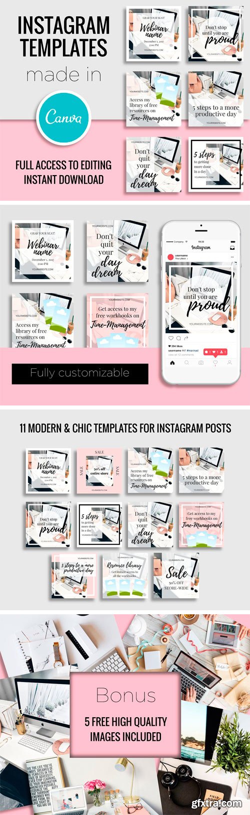 CM - Instagram Templates Made In Canva 2165230