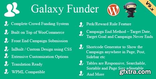 CodeCanyon - Galaxy Funder v9.9 - WooCommerce Crowdfunding System - 7360954