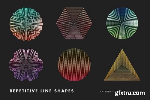 6 Repetitive line shapes