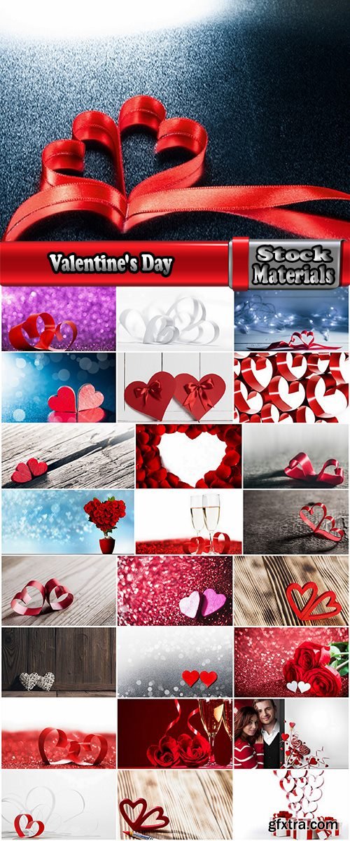 Valentine\'s Day heart decoration ribbon red paint 25 HQ Jpeg