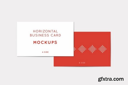 Horizontal Business Card Mockups