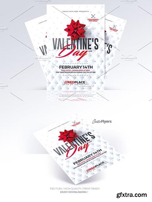 CreativeMarket - Valentines Day Invitation 2195959