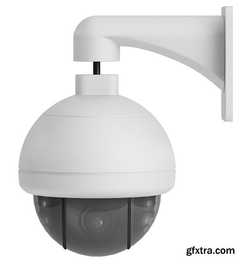 Round Security Camera 3D Model