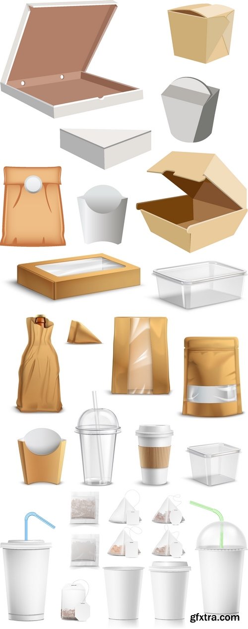 Vectors - Blank Food Packaging 2