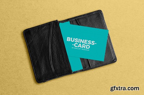 PSD Mock-Up - Business Card in Wallet