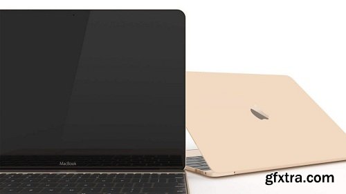 12? Apple MacBook 2016 3d Model