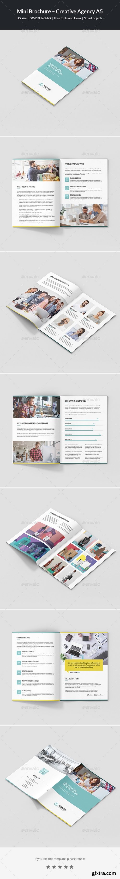 Graphicriver - Mini Brochure – Creative Agency A5 21233352