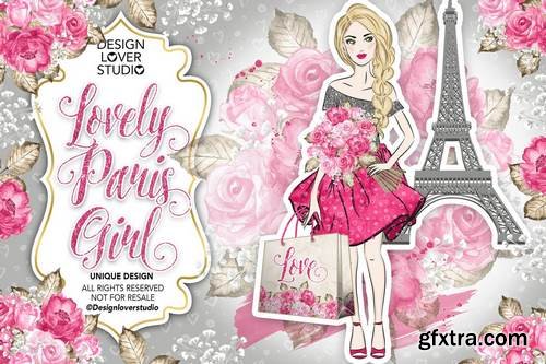 Lovely Paris Girl design