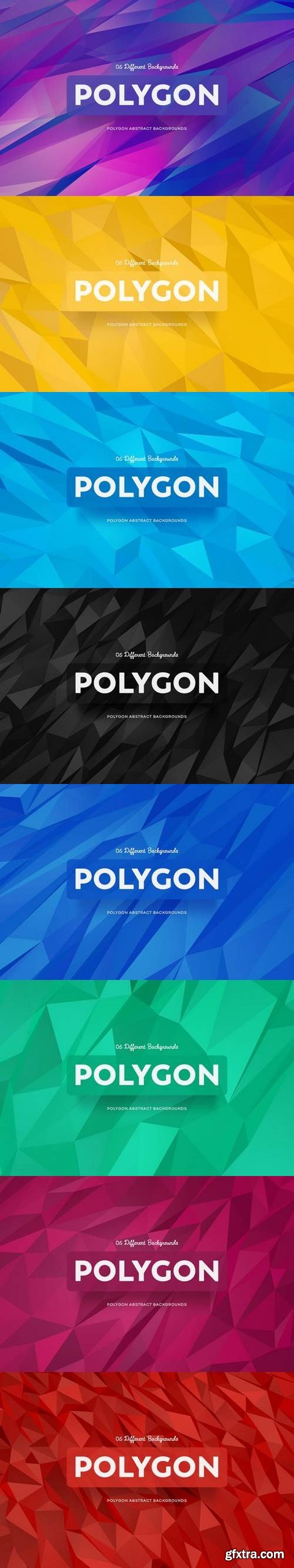 Polygon Abstract Backgrounds Bundle