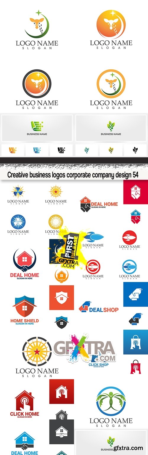 Creative business logos corporate company design 54