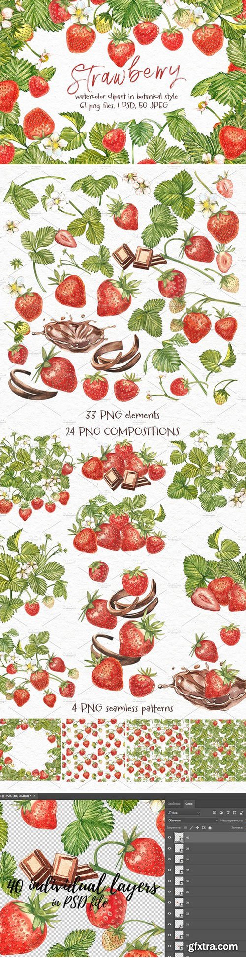 CM - Strawberry illustrations 2078355