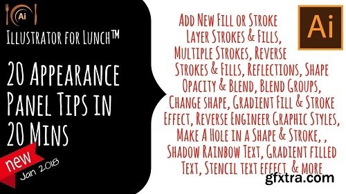 Illustrator for Lunch™ - 20 Appearance Panel Tips in 20 minutes or less