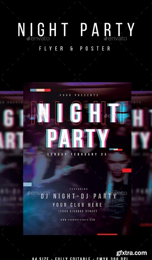 GraphicRiver - Night Party Flyer 21250510