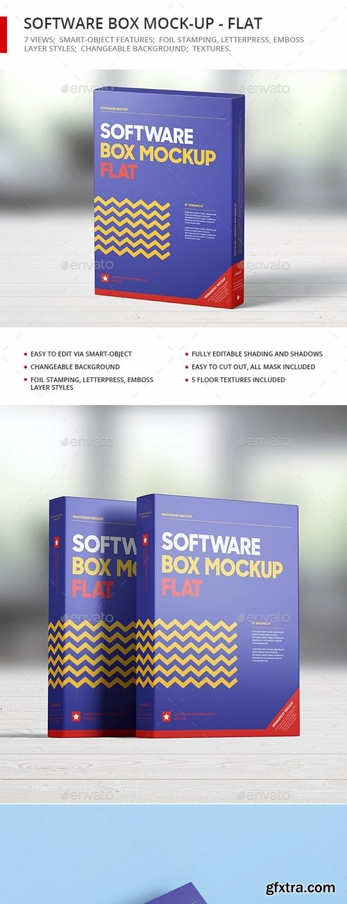 GraphicRiver - Software Box Mock-up - Flat 21262209