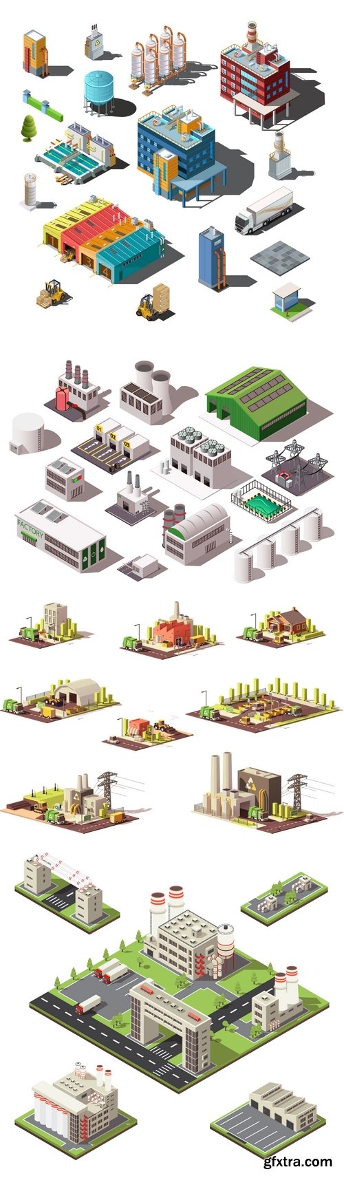 Vectors - 3D Plants and Factories 6