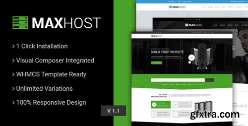ThemeForest - MaxHost v2.5.1 - Web Hosting, WHMCS and Corporate Business WordPress Theme with WooCommerce - 15827691