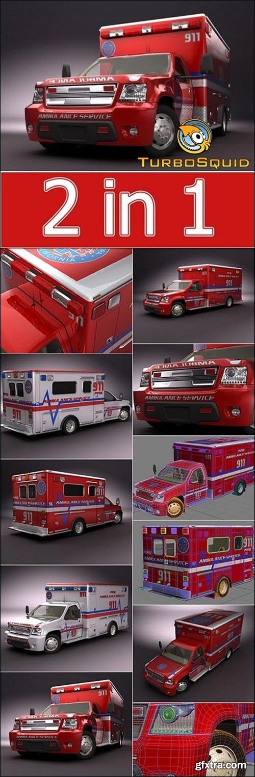 Emergency Ambulance Truck 2in1