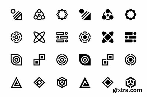 34 Abstract Icons