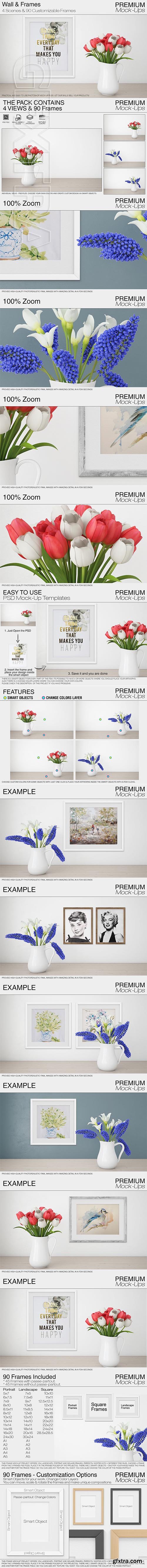 CreativeMarket - Spring Tulips & 90 Frames 2217202