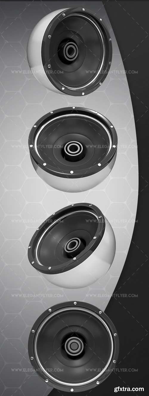 Speaker v1 Premium 3d Render Templates