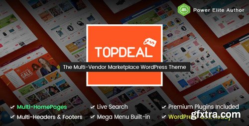 ThemeForest - TopDeal v1.3.5 - Multipurpose Marketplace WordPress Theme (Mobile Layouts Included) - 20308469