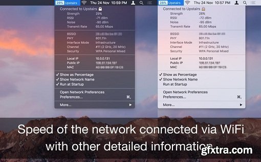 WiFi Wireless Signal Strength Explorer 1.2 (macOS)