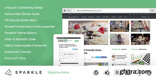 ThemeForest - Sparkle v2.1.0 - Outstanding Magazine theme for WordPress - 7815919