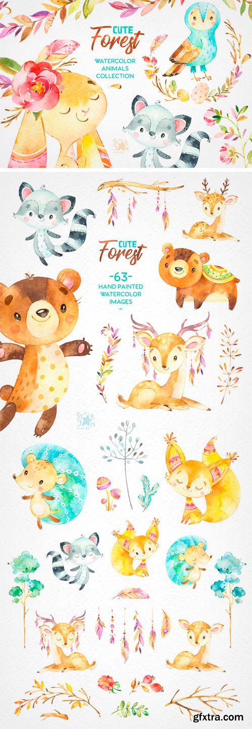 CM - Cute Forest. Collection of Animals 2221456