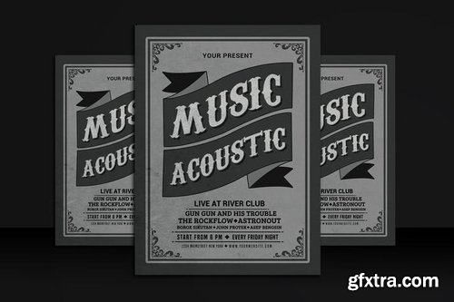 Vintage Music Acoustic Flyer