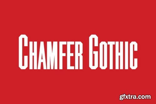 Chamfer Gothic Font Family