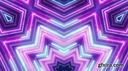 MotionArray - Neon Abstract Lines Motion Graphics 58056