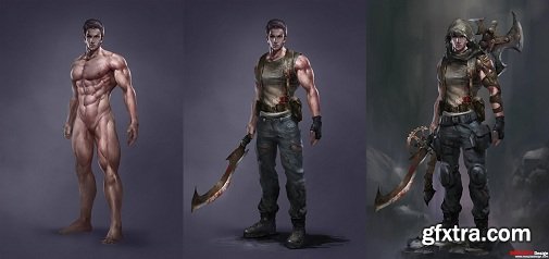 Gumroad - Male Character_Zombie Killer Drawing