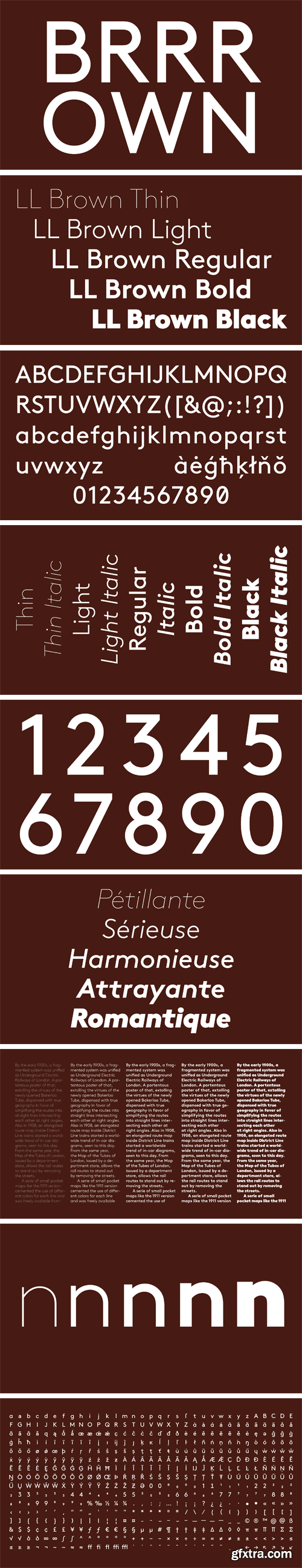 Brown Font Family