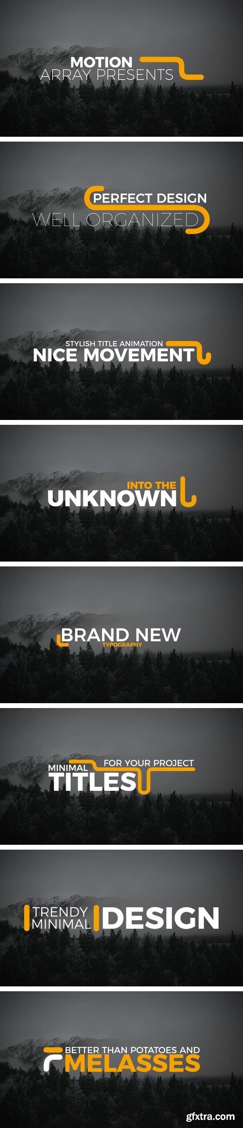 MotionArray - Unique Titles After Effects Templates 57510