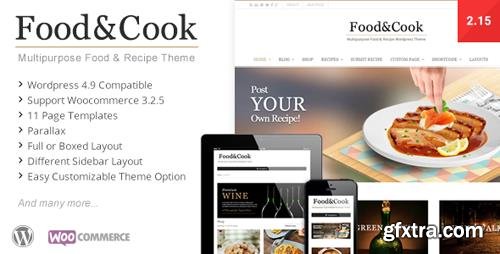 ThemeForest - Food & Cook v2.6.7 - Multipurpose Food Recipe WP Theme - 4915630