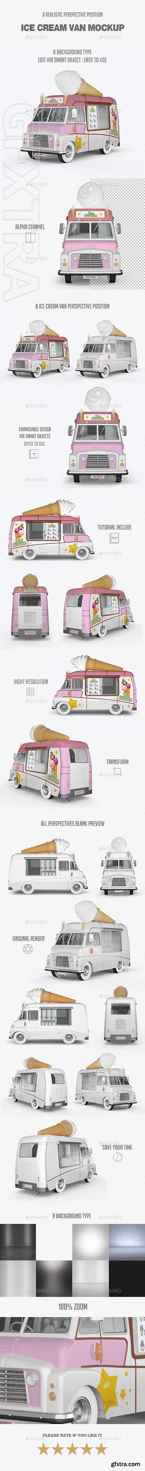 Graphicriver - Ice Cream Van Mockup 21307019