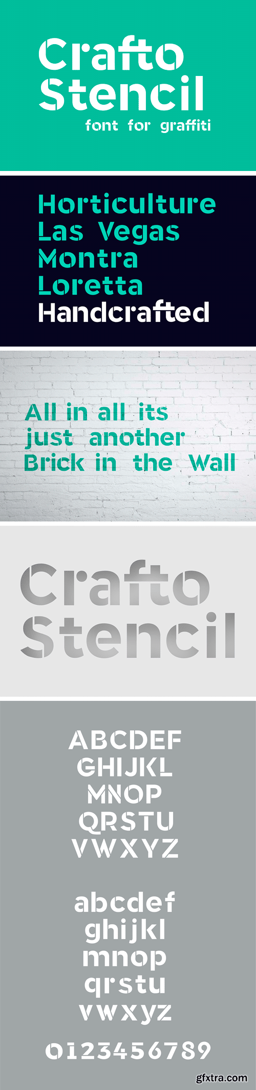 Crafto Stencil Font