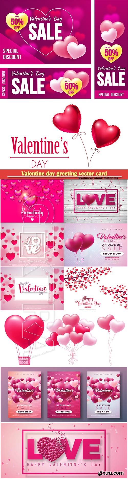 Valentine day greeting vector card, hearts i love you # 26
