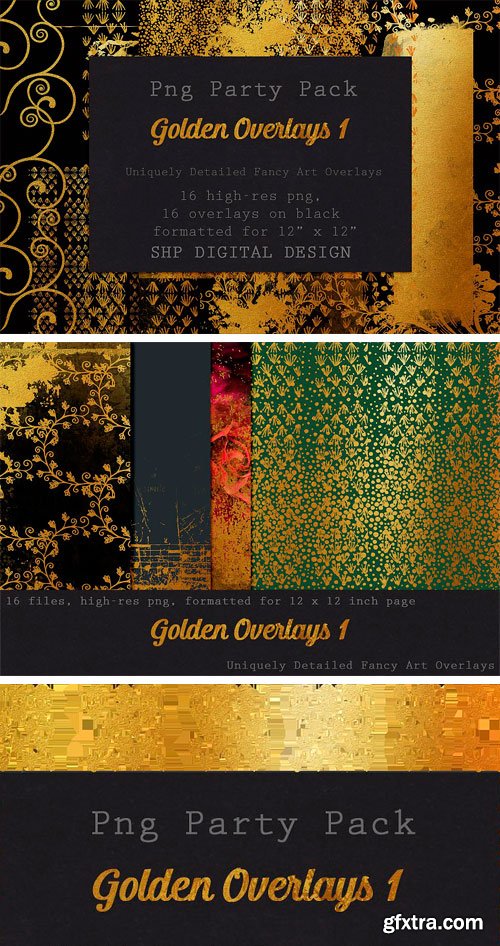 CM - Fancy Golden Overlays: Art Pack 1 2182537