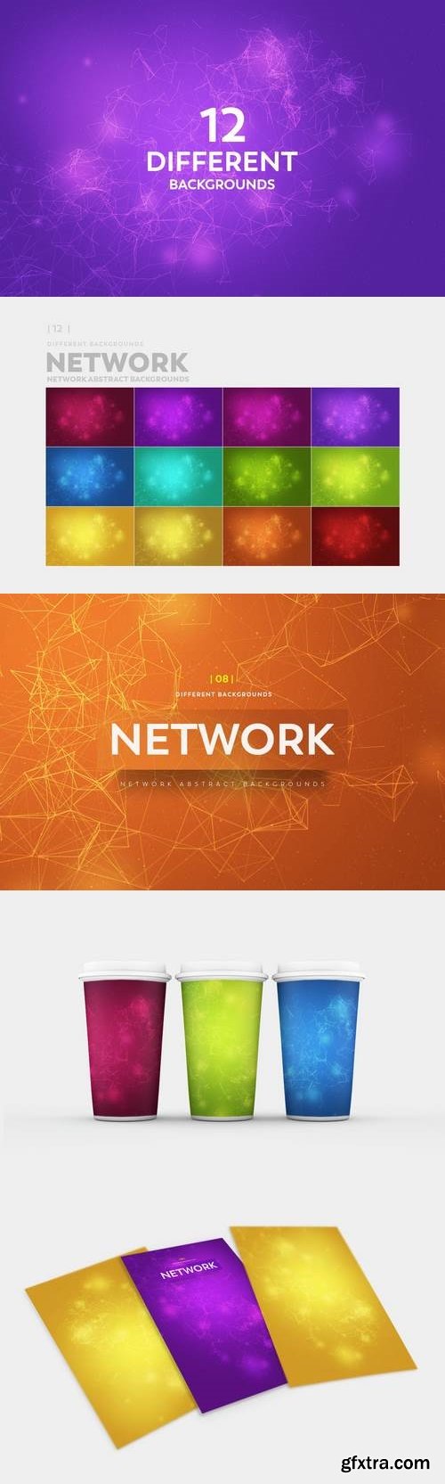 Network Abstract Backgrounds