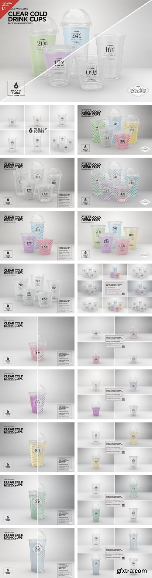 CM - Clear Cold Drink Cups MockUp 2051940