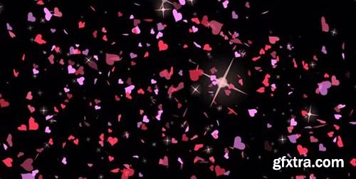 Valentines Hearts Confetti - Motion Graphics 62164
