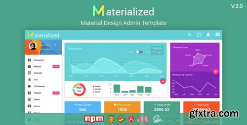 ThemeForest - Materialize v3.0 - Material Design Admin Template - 11446068