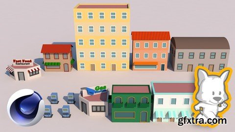 Low Poly Modeling in Cinema 4D - Vol 1: 3D Buildings