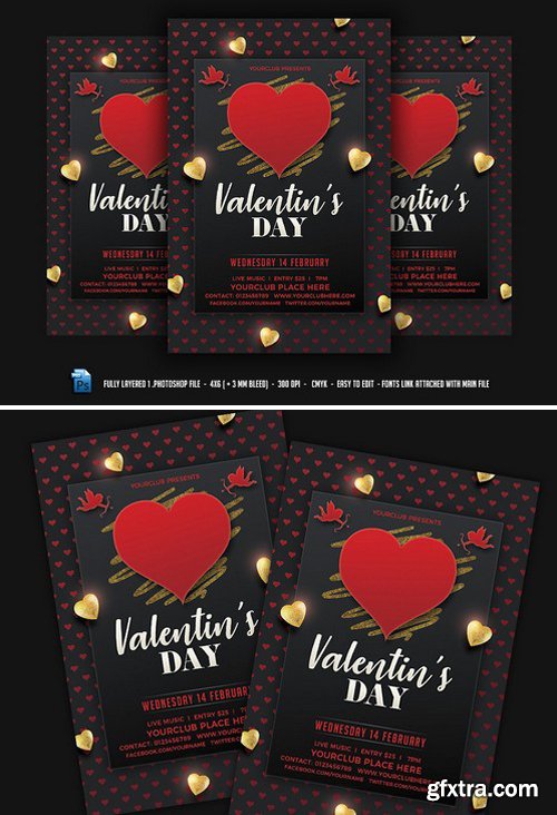 CM - Valentines Day Party Flyer Template 2203076