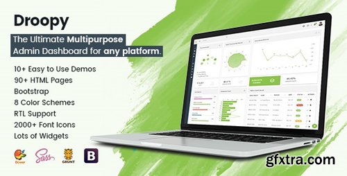 ThemeForest - Droopy v1.0 - Multipurpose Bootstrap Admin Dashboard Template - 21191036